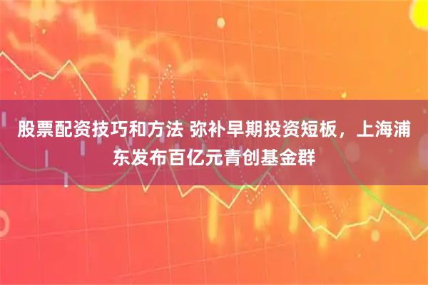 股票配资技巧和方法 弥补早期投资短板，上海浦东发布百亿元青创基金群